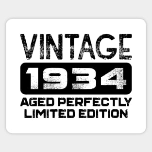 Birthday Gift Vintage 1934 Aged Perfectly Sticker